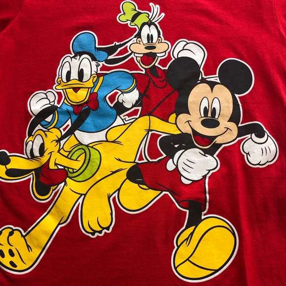 Disney Junior Size 10-12 Mickey Mouse And Friends Red T-Shirt Short Sleeves Tee - Picture 16 of 16